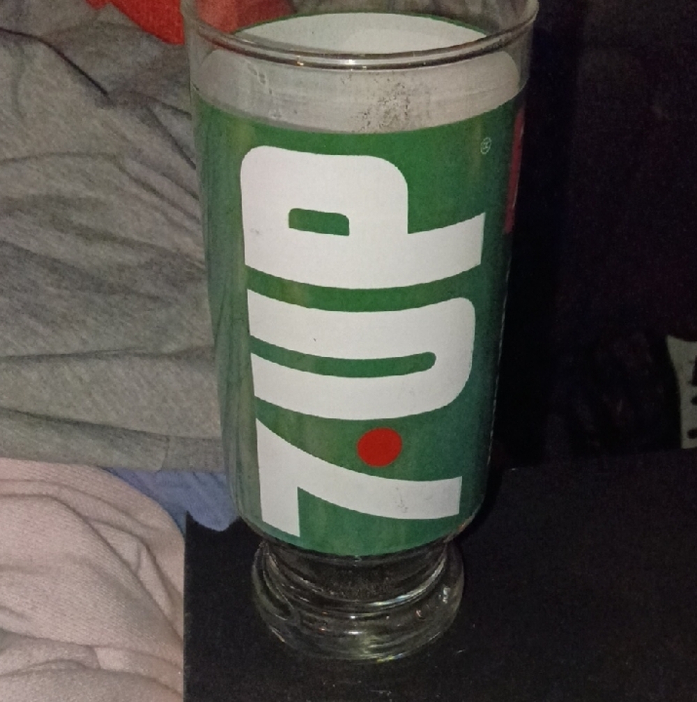 7UP Glass Tumbler with Logo